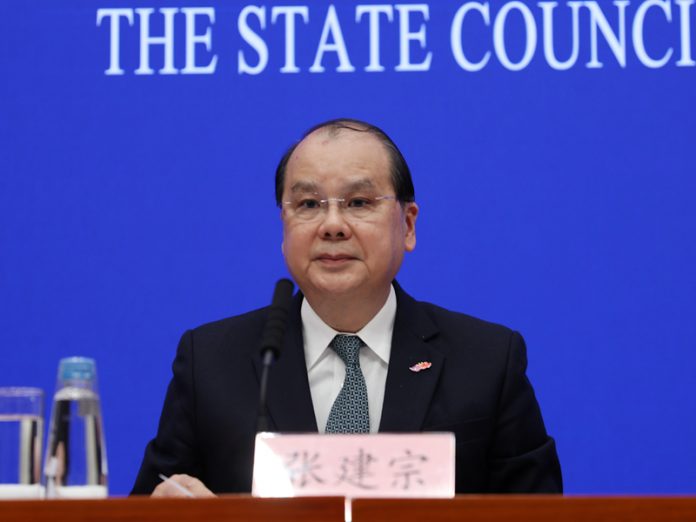 香港特区政府政务司司长鼓励青年把握粤港澳大湾区发展机遇