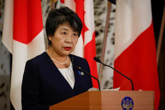 日本外相上川陽子16日在內閣會議上報告了日本2024年版《外交藍皮書》